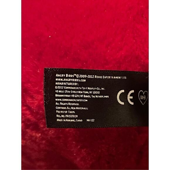 Angry Birds Red Girl Bird Deluxe Stuffed Plush Toy Doll Ball - Picture 7 of 16